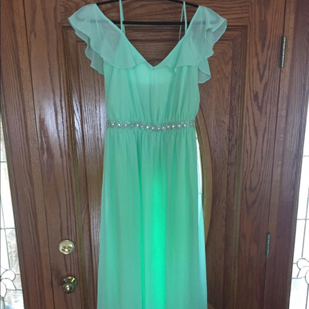 Cold shoulder formal dress